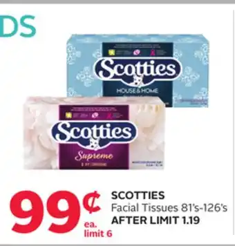 Rexall Scotties facial tissues offer