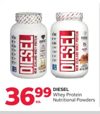 Rexall Diesel whey protein nutritional powders offer