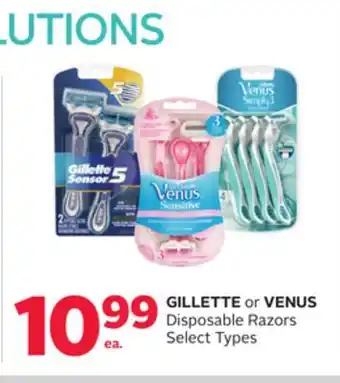 Rexall Gillette or venus disposable razors offer