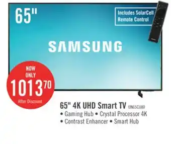 The Brick Samsung 65 cu8000 crystal uhd 4k smart tv offer