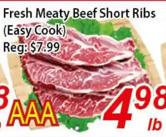 Seasons Foodmart Fresh meaty beef short ribs offer