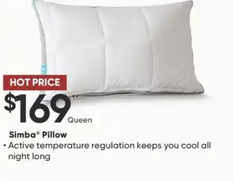 Sleep Country Simba pillow offer