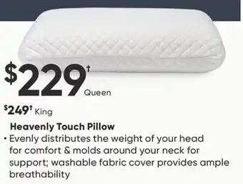 Sleep Country Heavenly touch pillow offer