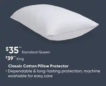 Sleep Country Classic cotton pillow protector offer