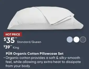 Dormez Vous Pür organic cotton pillowcase set offer
