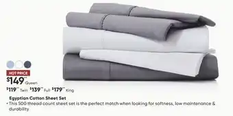 Dormez Vous Egyptian cotton sheet set offer