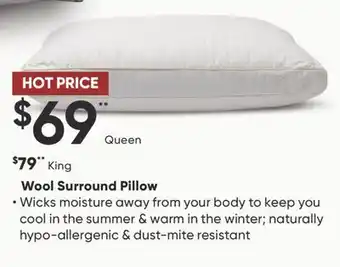 Dormez Vous Wool surround pillow offer