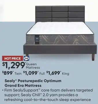 Dormez Vous Sealy posturepedic optimum grand era mattress offer