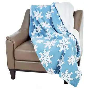 Giant Tiger Snowflake sherpa throw, 60-in offer