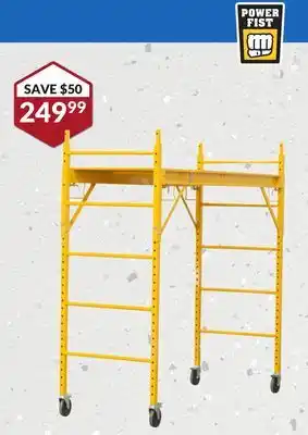 Princess Auto 6 ft 1, 000 lb adjustable scaffold offer