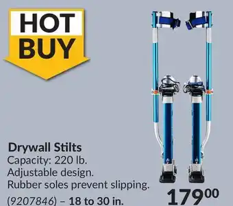 Princess Auto Drywall stilts offer