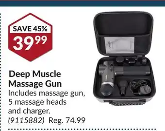 Princess Auto Deep muscle massage gun offer