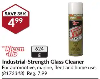 Princess Auto Industrial-strength glass cleaner offer