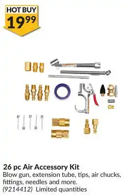 Princess Auto 26 pc air accessory kit offer