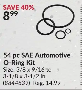 Princess Auto 54 pc sae automotive o-ring kit offer