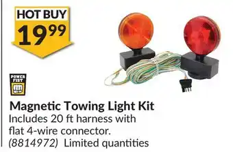Princess Auto Magnetic towing light kit offer