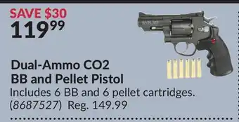 Princess Auto Dual-ammo co2 bb and pellet pistol offer