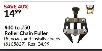 Princess Auto Roller chain puller offer