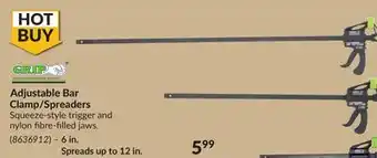 Princess Auto 6 in. adjustable bar clamp/spreaders offer