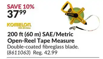 Princess Auto Sae/metric open-reel tape measure offer