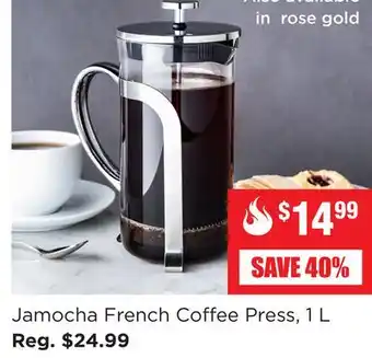 Kitchen Stuff Plus Jamocha french coffee press, 1 l offer