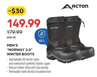 Pronature Acton men's norway 2.0 winter boots offer