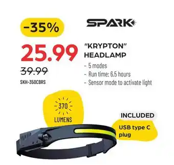 Pronature Spark krypton headlamp offer