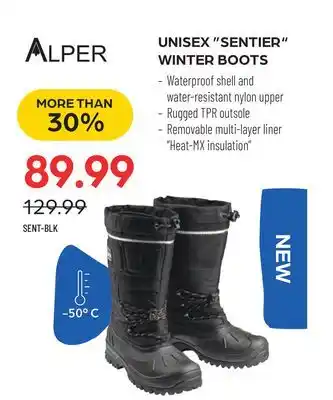 Pronature Unisex sentier winter boots offer