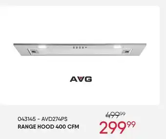 Meubles RD Range hood 400 cfm offer