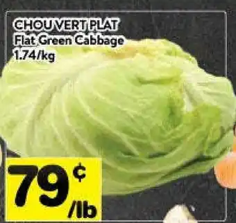Supermarché PA Flat green cabbage offer