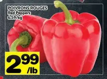 Supermarché PA Red peppers offer