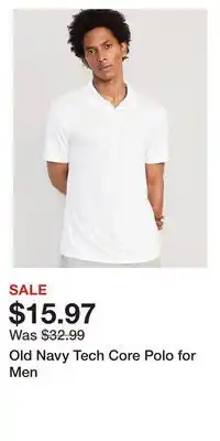 Old Navy Old navy tech core polo for men offer