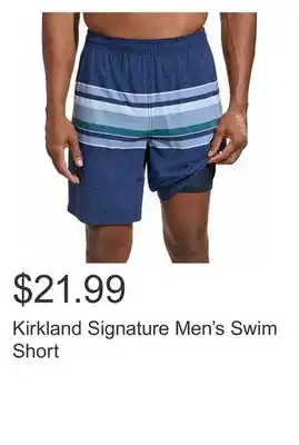 Costco Kirkland signature men's swim short offer