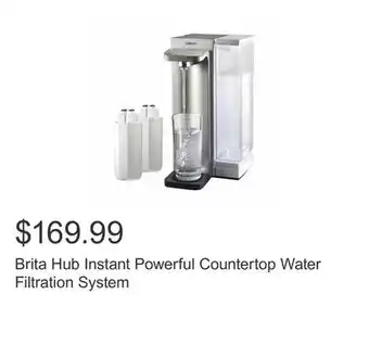 Costco Brita hub instant powerful countertop water filtration system offer