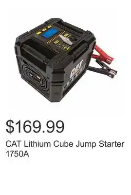 Costco Cat lithium cube jump starter 1750a offer