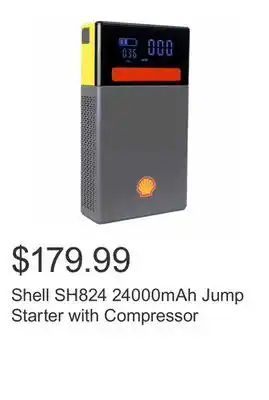 Shell sh824 24000mah jump starter with compressor