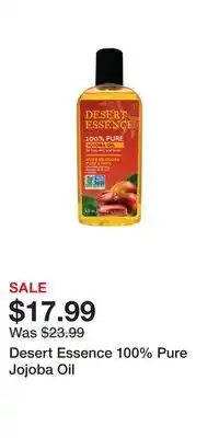Well Desert essence 100% pure jojoba oil offer