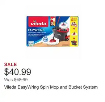 Costco Vileda easywring spin mop and bucket system offer