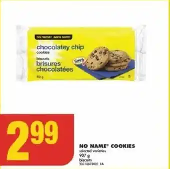 No Frills NO NAME COOKIES offer
