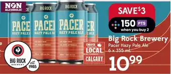 Sobeys Big Rock Brewery Pacer Hazy Pale Ale 6x355ml offer