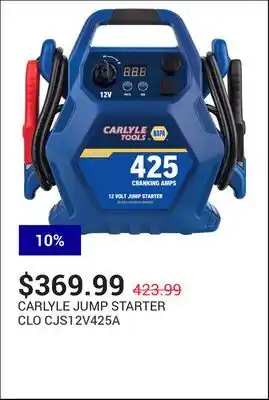 NAPA Auto Parts Jump starter offer