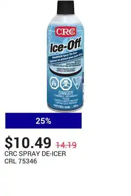 NAPA Auto Parts Spray de-icer offer