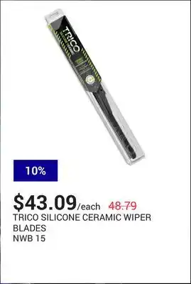NAPA Auto Parts Wiper blades offer