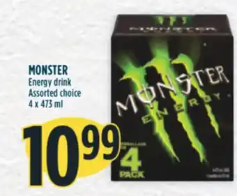 Marché Adonis Monster energy drink offer
