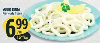 Marché Adonis Squid rings previously frozen offer