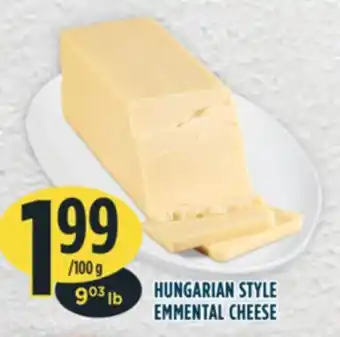 Marché Adonis Hungarian style emmental cheese offer