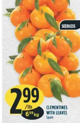 Marché Adonis Clementines with leaves offer
