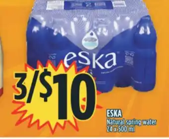 Marché Adonis Eska natural spring water offer