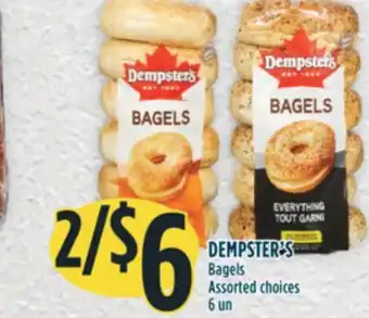 Marché Adonis Dempster's bagels offer