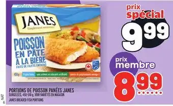 Metro Portions de poisson panées janes | janes breaded fish portions offer